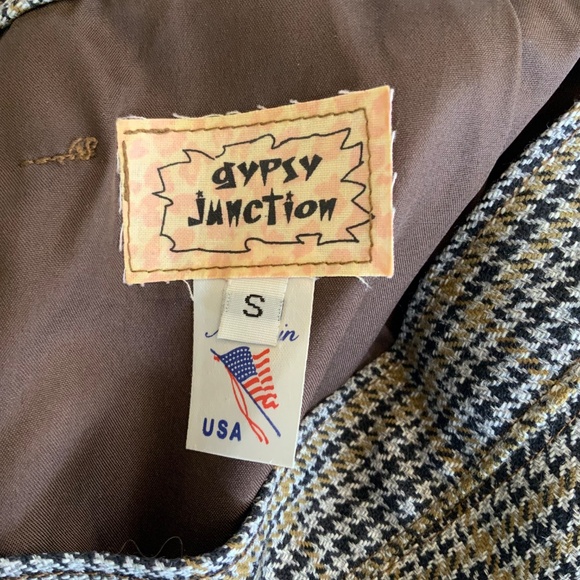 LIKE NEW! Wool Plaid Houndstooth Pencil Skirt Tartan Size Small - Picture 5 of 7